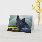 Beileid für Heimtier Karte (Gelbe Blume)