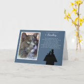 Beileid für Heimtiere Katze Benutzerdefiniertes F Karte (Gelbe Blume)