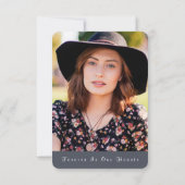 Beileid für Herbst-Wälder Vielen Dank Dankeskarte (Rückseite)