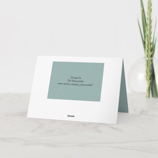 Beileid für herzensierte Hunde oder Katzen Karte (Rückseite)