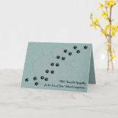 Beileid für herzensierte Hunde oder Katzen Karte (Gelbe Blume)