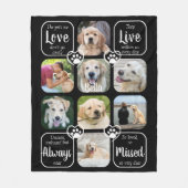 Beileid für Hunde-Gedenkartikel 8 FotoCollage Fleecedecke (Vorderseite)