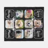 Beileid für Hunde-Gedenkartikel 8 FotoCollage Fleecedecke (Vorderseite (Horizontal))