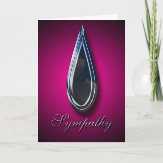 Beileid für Ihre Verlustkarte | Mit Beileid Karte (Vorderseite)