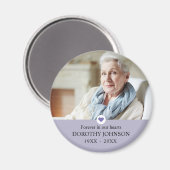 Beileid für immer in unserem Herz-Foto Magnet (Vorderseite/Rückseite)