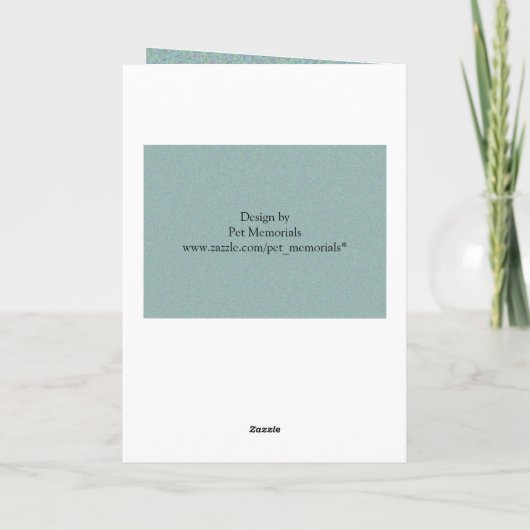 Beileid für Katzen oder Hunde Karte (Rückseite)