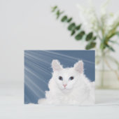 Beileid für Katzen Postkarte (Stehend Vorderseite)