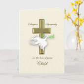 Beileid für Kinderverlust Karte (Gelbe Blume)