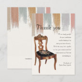 Beileid für Leere Stube Danke Karte (Vorne/Hinten)