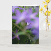 Beileid für Lila Blumenfotografie Karte (Gelbe Blume)