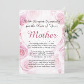 Beileid für Mutterverlust Karte (Stehend Vorderseite)