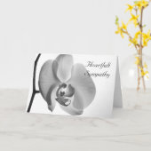 Beileid für Orchideen Karte (Gelbe Blume)