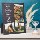 Beileid für Pferde Fotoplatte (Seite)