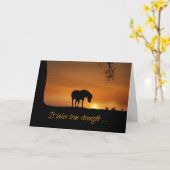 Beileid für Pferde Karte (Gelbe Blume)