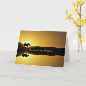 Beileid für Pferde und Sonnenuntergänge und Wasser Karte (Gelbe Blume)