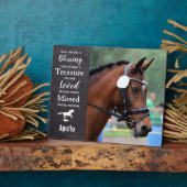 Beileid für Pferdejäger - für Pferde - Foto Fotoplatte (Seite)