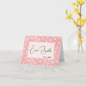 Beileid für Rosa und Weiße Flora (Rosa und Weiß) V Karte (Gelbe Blume)