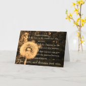 Beileid für Selbstmordverlust Karte (Gelbe Blume)