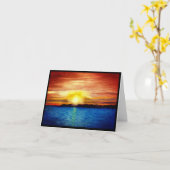 Beileid für Sonnenuntergang Karte (Gelbe Blume)