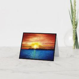 Beileid für Sonnenuntergang Karte