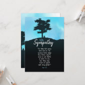 Beileid für Trauer zu groß für Worte Karte (Vorderseite/Rückseite Beispiel)