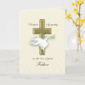 Beileid für Vater Karte (Gelbe Blume)