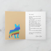 Beileid für verlassene Golden Doodle Einladung (Innenseite)