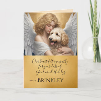 Beileid für verlassene Goldendoodle Karte