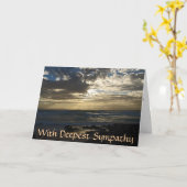 Beileid für Verlust der Mutter Karte (Gelbe Blume)