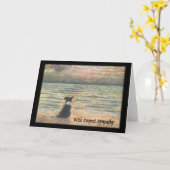 Beileid für Verlust des Hundes Karte (Gelbe Blume)