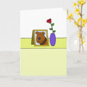 Beileid für verstorbene Haustiere Karte (Gelbe Blume)