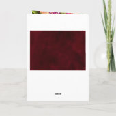 Beileid für Vintage botanische Goldakzente Karte (Rückseite)