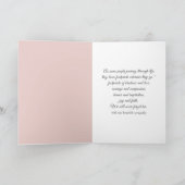 Beileid-Fußspuren am Strand Karte (Innenseite)