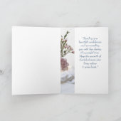 Beileid Garden Blume Bouquet Karte (Innenseite)