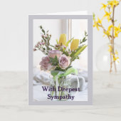 Beileid Garden Blume Bouquet Karte (Gelbe Blume)