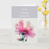 Beileid Garden Blume Florenz Karte (Gelbe Blume)
