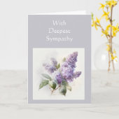 Beileid Garden Blume Lilac Karte (Gelbe Blume)