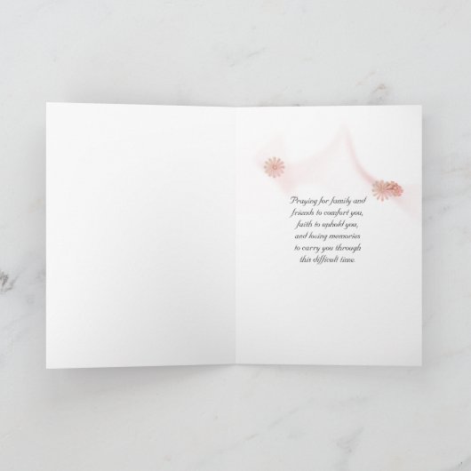 Beileid Gartentür Karte (Innenseite)