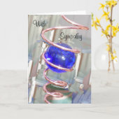 Beileid Gazing Ball Karte (Gelbe Blume)