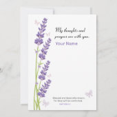 Beileid-Gebet für Ihre Karte (Rückseite)