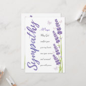 Beileid Gebet für Sie Karte (Vorderseite/Rückseite Beispiel)