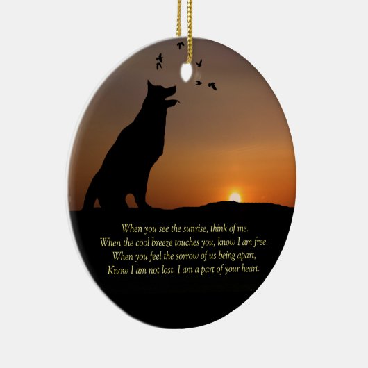 Beileid-Gedächtnistribute mit Namen Keramik Ornament (Rechts)