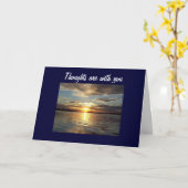 BEILEID GEDANKEN SIND BEI IHNEN KARTE (Gelbe Blume)