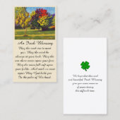 Beileid-Gedenkkarte für Herbst-Farben Visitenkarte (Vorne/Hinten)