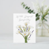 Beileid-Gedenkkarte Postkarte (Stehend Vorderseite)