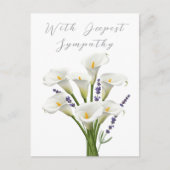 Beileid-Gedenkkarte Postkarte (Vorderseite)