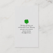 Beileid-Gedenkkarte Visitenkarte (Rückseite)