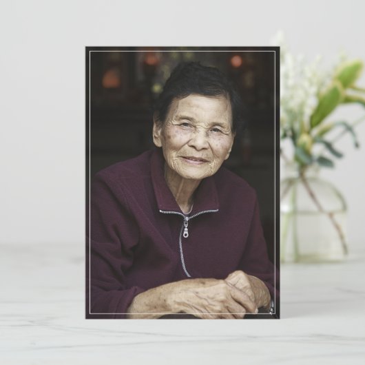 Beileid Gedenkstätte Beerdigung Kundenspezifisches Dankeskarte (Stehend Vorderseite)