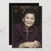 Beileid Gedenkstätte Beerdigung Kundenspezifisches Dankeskarte (Vorne/Hinten)