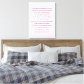 Beileid Gedicht Kunst Leinwanddruck (Insitu (Schlafzimmer))